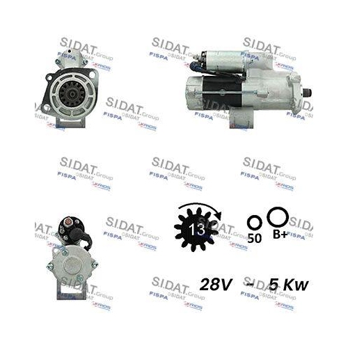 Starter Sidat S24NK0030A2 f&uuml;r Isuzu
