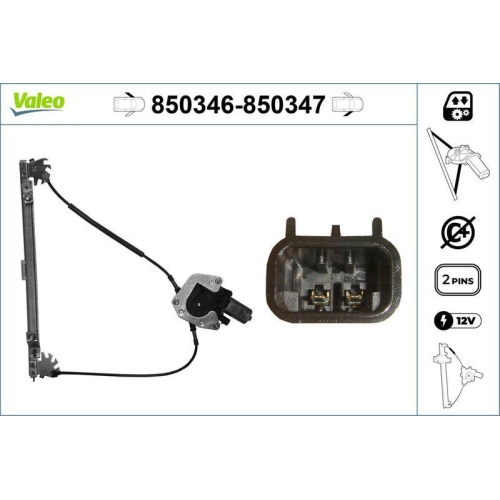 Fensterheber Valeo 850346 für Renault Vorne Links