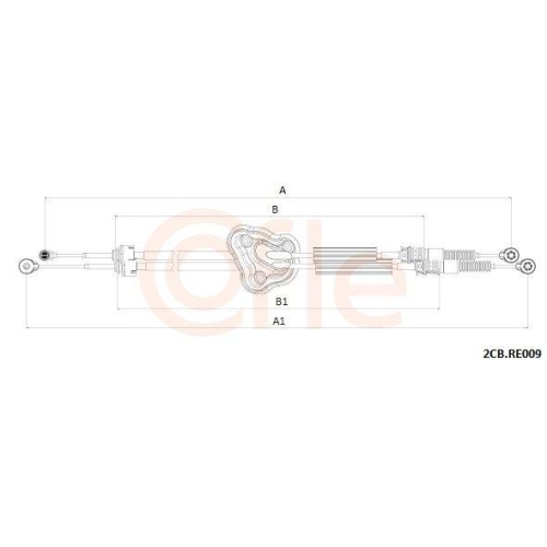 Seilzug Schaltgetriebe Cofle 2CB.RE009 f&uuml;r Renault
