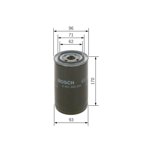 &Ouml;lfilter Bosch 0451203234 f&uuml;r Nissan
