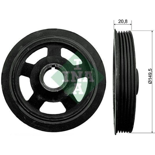 Riemenscheibe Kurbelwelle Schaeffler Ina 544 0092 10 für Hyundai Kia