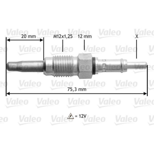 Glow Plug Valeo 345181 for Audi Seat Skoda Volvo VW