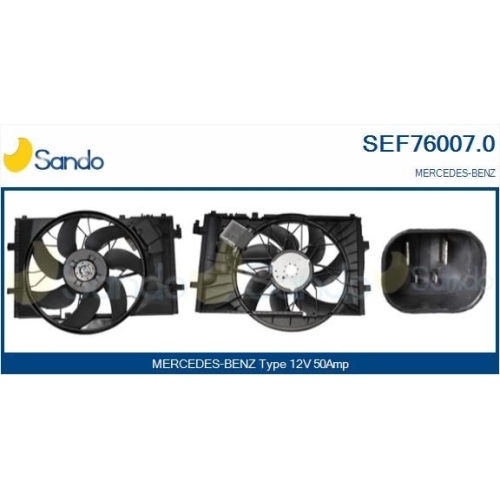 Elektromotor K&uuml;hlerl&uuml;fter Sando SEF76007.0 f&uuml;r Mercedes Benz