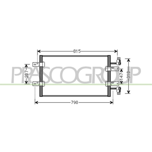 Kondensator Klimaanlage Prasco DS952C002 Prascoselection f&uuml;r Nissan Opel Renault