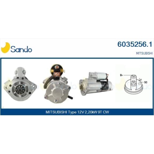 Starter Sando 6035256.1 für Mitsubishi