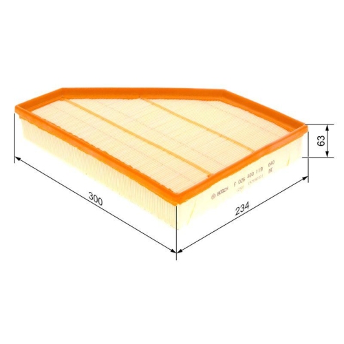 Air Filter Bosch F026400119 for Bmw