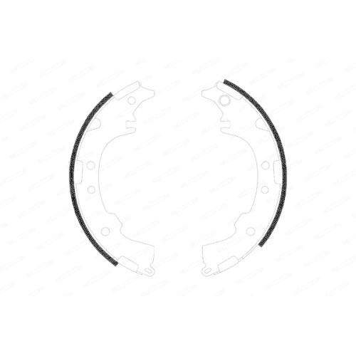 Bremsbackensatz Ferodo FSB621 Premier f&uuml;r Daihatsu Toyota Hinterachse
