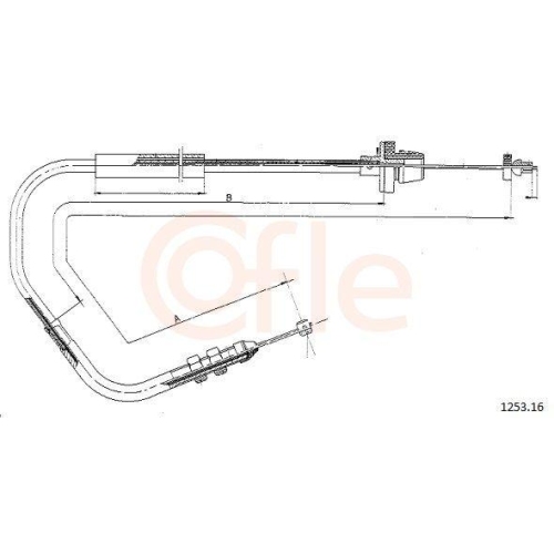Gaszug Cofle 1253.16 f&uuml;r Fiat