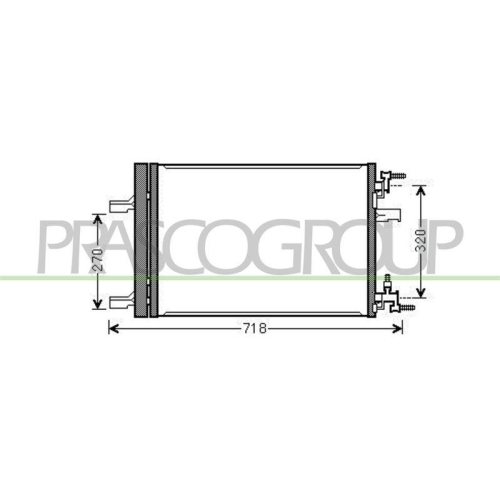 Kondensator Klimaanlage Prasco DW040C002 Prascoselection f&uuml;r Opel Vauxhall