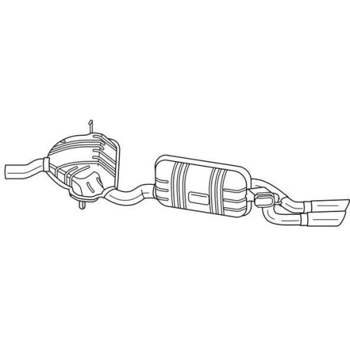Endschalld&auml;mpfer Sigam 12686 f&uuml;r Fiat