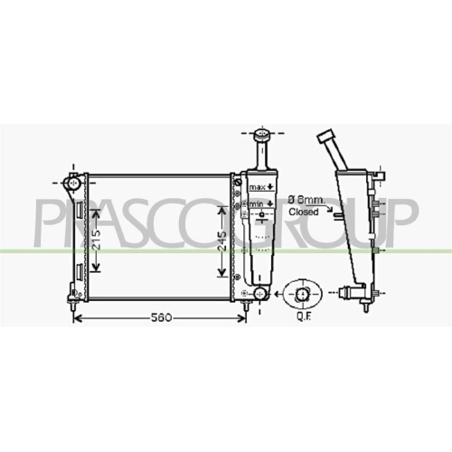 K&uuml;hler Motork&uuml;hlung Prasco FD008R001 Prascoselection f&uuml;r Fiat Ford