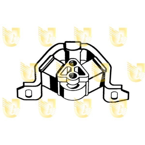 Lagerung Motor Unigom 396055 f&uuml;r Opel Vorne Vorne Links