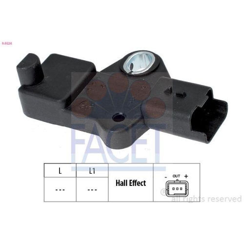 Impulsgeber Kurbelwelle Facet 9.0524 Made In Italy - Oe Equivalent f&uuml;r Citro&euml;n