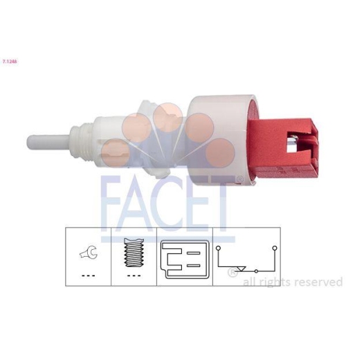 Commande Embrayage (régulateur De Vitesse) Facet 7.1248 pour Fiat Ford Abarth