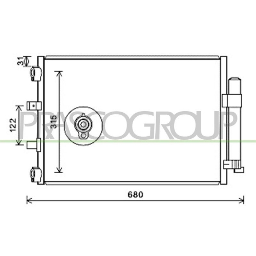 Kondensator Klimaanlage Prasco FD428C002 Prascoselection f&uuml;r Ford