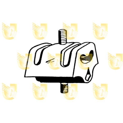 Lagerung Motor Unigom 396064 f&uuml;r Audi VW Vorne Rechts