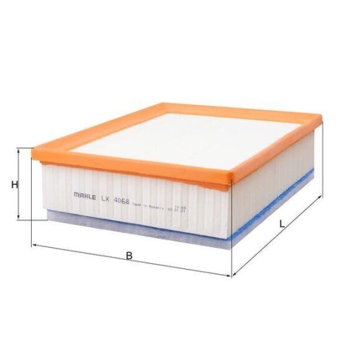 Luftfilter Mahle LX 4068 f&uuml;r Fiat Gmc Nissan Opel Renault Vauxhall