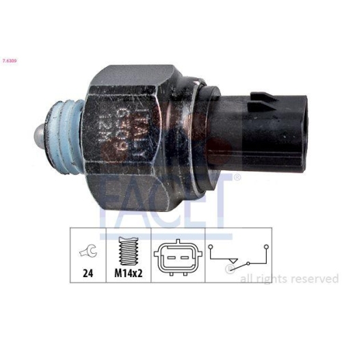 Schalter R&uuml;ckfahrleuchte Facet 7.6309 Made In Italy - Oe Equivalent f&uuml;r Hyundai