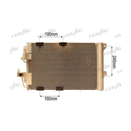 Kondensator Klimaanlage Frigair 0807.2029 für Gmc General Motors