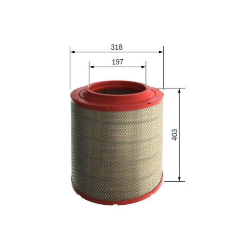 Luftfilter Bosch F026400563 f&uuml;r Iveco