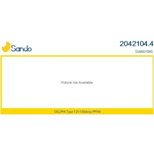 Generator Sando 2042104.4 f&uuml;r Ssangyong