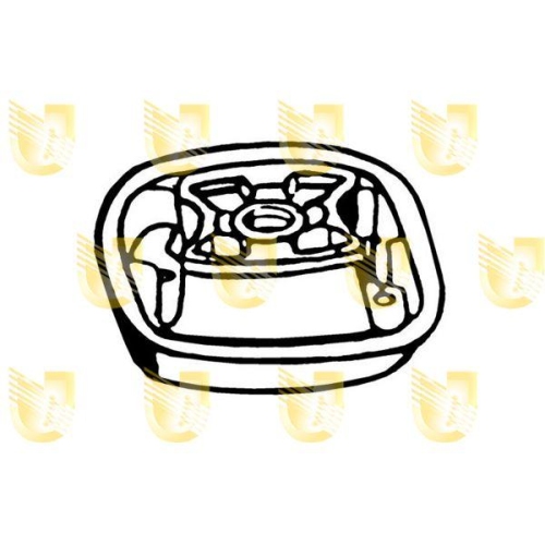 Lagerung Motor Unigom 396076 für Mercedes Benz Mercedes Benz Vorne Links