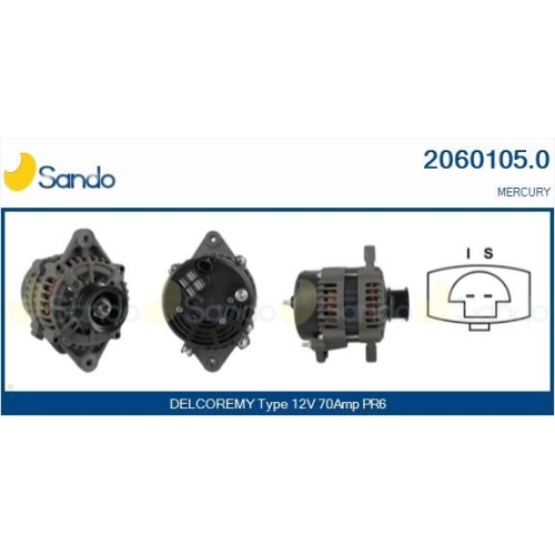 Generator Sando 2060105.0 f&uuml;r Mercury Daewoo