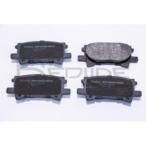 Bremsbelagsatz Scheibenbremse Red-line 27LX012 f&uuml;r Toyota Lexus Hinterachse