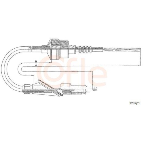 Cavo Comando Comando Frizione Cofle 1282P1 per Fiat