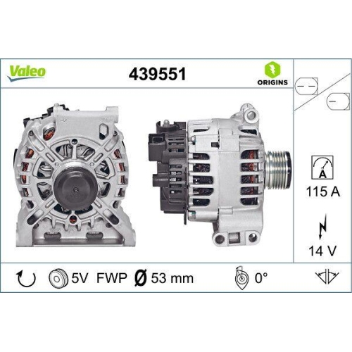Alternator Valeo 439551 Valeo Origins New Oe Technology for Mercedes Benz