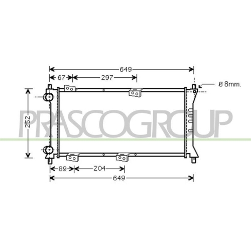 K&uuml;hler Motork&uuml;hlung Prasco FT121R005 Prascoselection f&uuml;r Fiat