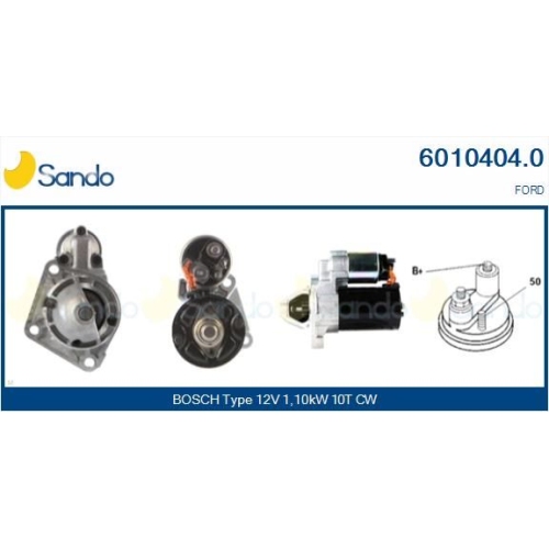 Starter Sando 6010404.0 f&uuml;r Ford