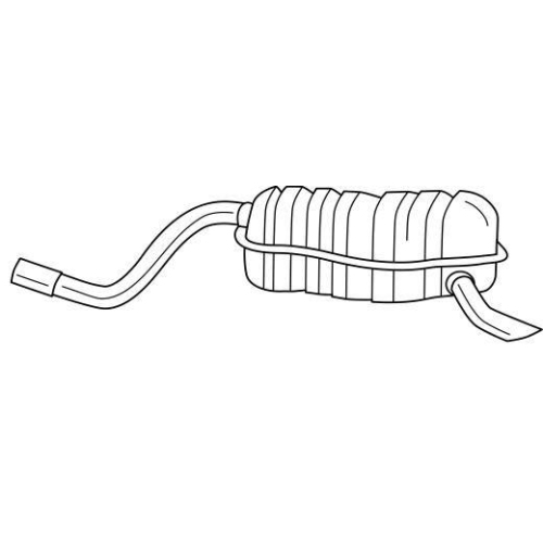 Endschalld&auml;mpfer Sigam 13657 f&uuml;r Fiat Lancia