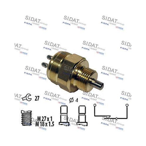 Schalter R&uuml;ckfahrleuchte Sidat 3.234207 f&uuml;r Alfa Romeo Fiat Iveco Lancia Scania