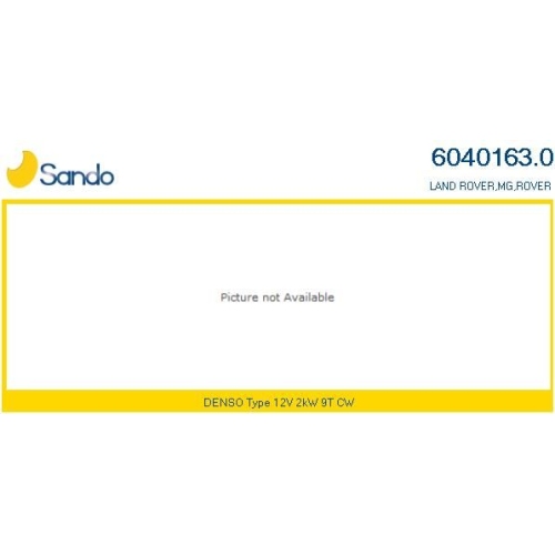 Starter Sando 6040163.0 f&uuml;r Rover