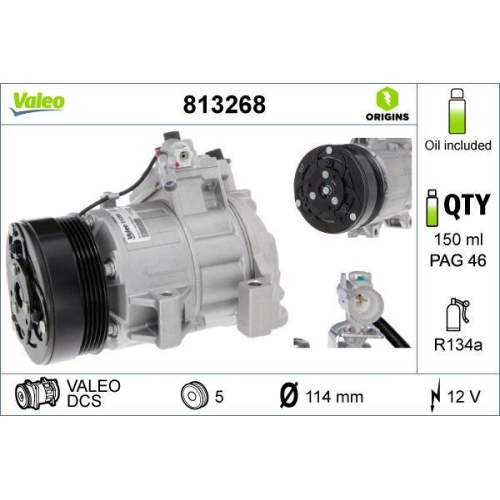 Kompressor Klimaanlage Valeo 813268 Valeo Origins - New O.e. Technologie für
