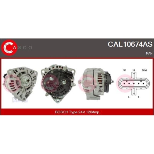 Generator Casco CAL10674AS Brand New Hq f&uuml;r Man