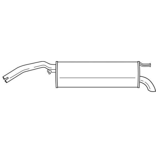 Endschalld&auml;mpfer Sigam 13664 f&uuml;r Fiat