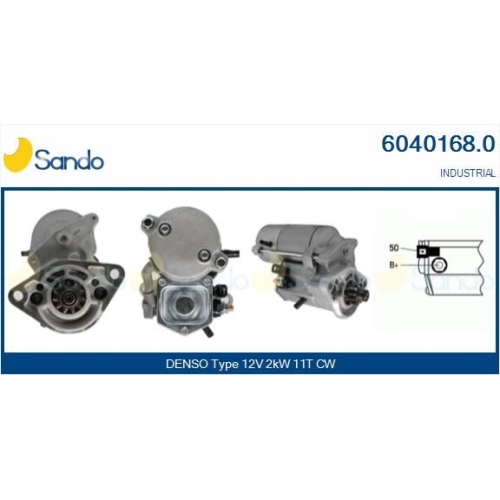Starter Sando 6040168.0 für Ford Perkins Caterpillar Sperry New Holland