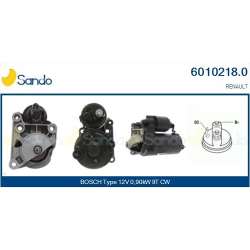 Starter Sando 6010218.0 f&uuml;r Renault