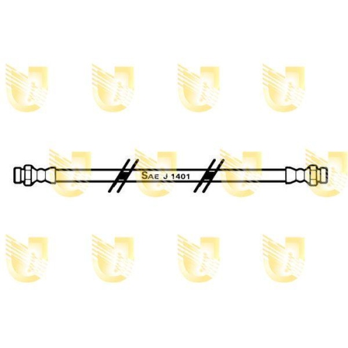 Bremsschlauch Unigom 379635 f&uuml;r Hyundai Vorne