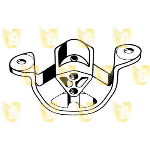 Lagerung Motor Unigom 396112 f&uuml;r Opel Vorne Vorne Rechts