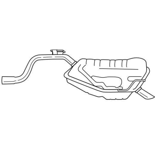 Endschalld&auml;mpfer Sigam 13673 f&uuml;r Fiat Hinten