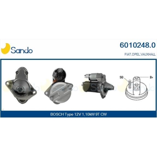 Starter Sando 6010248.0 für Opel Vauxhall Hitachi