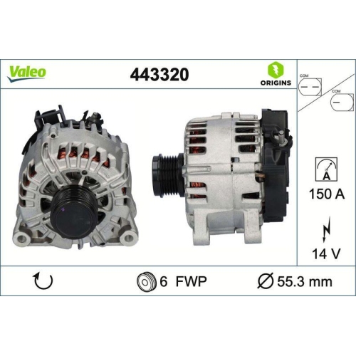 Generator Valeo 443320 Valeo Origins - New O.e. Technologie f&uuml;r Ford