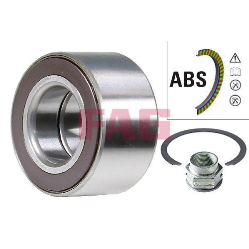 Radlagersatz Schaeffler Fag 713 6903 50 f&uuml;r Fiat Vorderachse