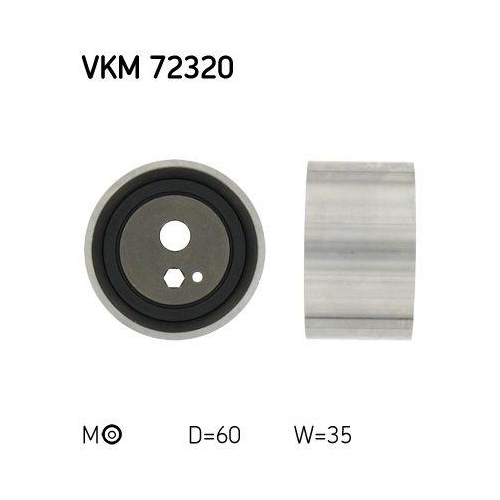 Spannrolle Zahnriemen Skf VKM 72320 für Nissan