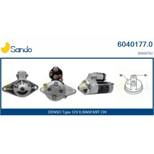 Starter Sando 6040177.0 f&uuml;r Daihatsu