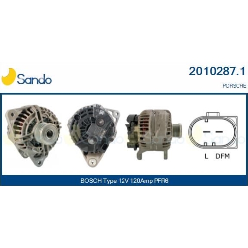 Generator Sando 2010287.1 für Porsche