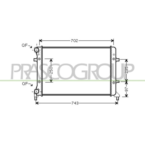 K&uuml;hler Motork&uuml;hlung Prasco AD320R012 Aq f&uuml;r Audi Seat Skoda VW